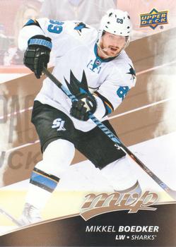 #70 Mikkel Boedker - San Jose Sharks - 2017-18 Upper Deck MVP Hockey