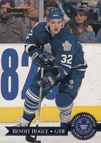 #70 Benoit Hogue - Toronto Maple Leafs - 1995-96 Donruss Hockey
