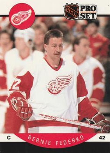 #70 Bernie Federko - Detroit Red Wings - 1990-91 Pro Set Hockey