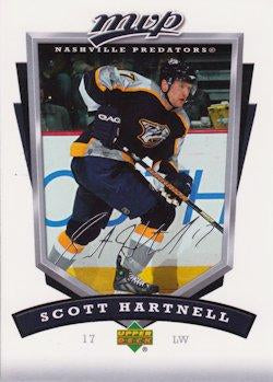 #170 Scott Hartnell - Nashville Predators - 2006-07 Upper Deck MVP Hockey