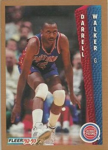 #70 Darrell Walker - Detroit Pistons - 1992-93 Fleer Basketball