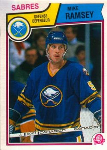 #70 Mike Ramsey - Buffalo Sabres - 1983-84 O-Pee-Chee Hockey