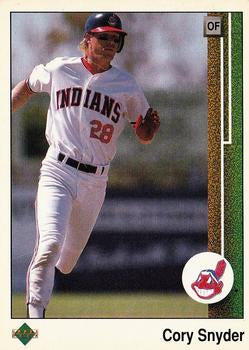 #170 Cory Snyder - Cleveland Indians - 1989 Upper Deck Baseball