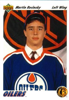 #70 Martin Rucinsky - Edmonton Oilers - 1991-92 Upper Deck Hockey