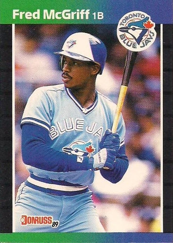 #70 Fred McGriff - Toronto Blue Jays - 1989 Donruss Baseball