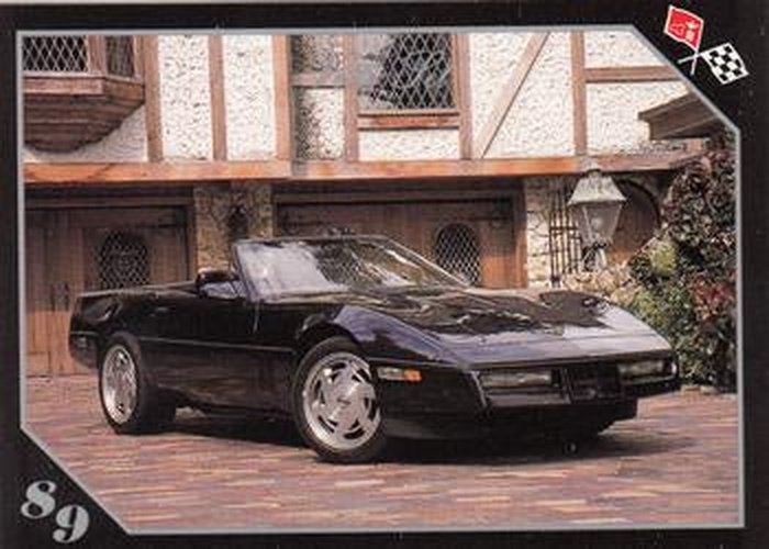#70 1989 Corvette Convertible - 1991 Collect-A-Card Vette Set