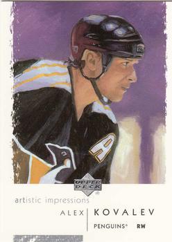 #70 Alex Kovalev - Pittsburgh Penguins - 2002-03 UD Artistic Impressions Hockey