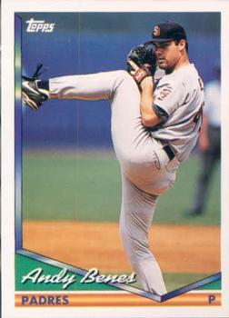 #70 Andy Benes - San Diego Padres - 1994 Topps Baseball