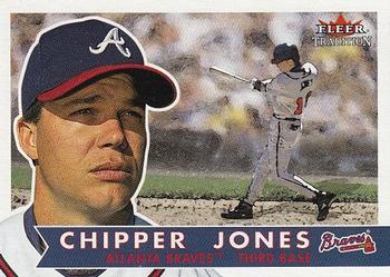 #70 Chipper Jones - Atlanta Braves - 2001 Fleer Tradition Baseball