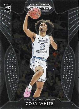 #70 Coby White - North Carolina Tar Heels - 2019 Panini Prizm Draft Picks Basketball