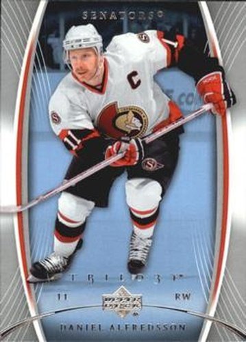 #70 Daniel Alfredsson - Ottawa Senators - 2007-08 Upper Deck Trilogy Hockey