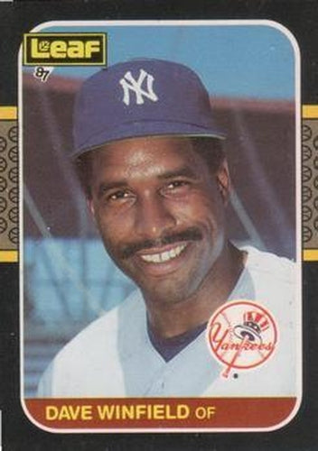 #70 Dave Winfield - New York Yankees - 1987 Leaf Baseball