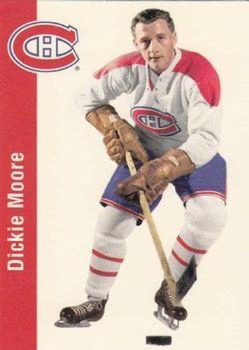 #70 Dickie Moore - Montreal Canadiens - 1994 Parkhurst Missing Link 1956-57 Hockey
