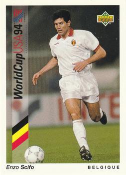 #70 Enzo Scifo - Belgique - 1993 Upper Deck World Cup Preview English/Spanish Soccer