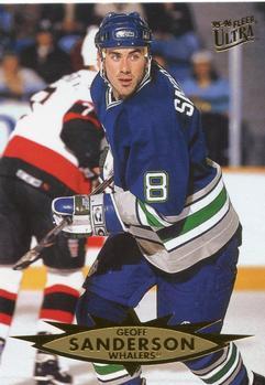#70 Geoff Sanderson - Hartford Whalers - 1995-96 Ultra Hockey