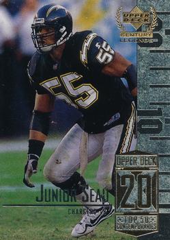 #70 Junior Seau - San Diego Chargers - 1999 Upper Deck Century Legends Football