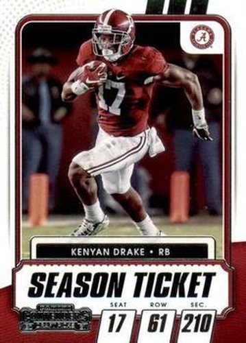 #70 Kenyan Drake - Alabama Crimson Tide - 2021 Panini Contenders Draft Picks Football