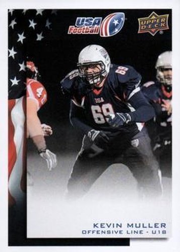 #70 Kevin Muller - USA - 2014 Upper Deck USA Football