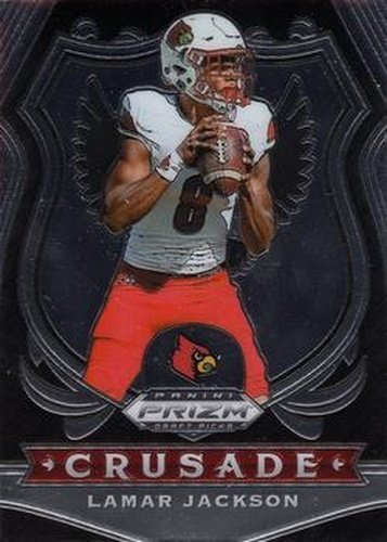#70 Lamar Jackson- Louisville Cardinals - 2020 Panini Prizm Draft Picks Football