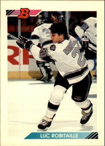 #70 Luc Robitaille - Los Angeles Kings - 1992-93 Bowman Hockey