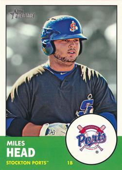 #70 Miles Head - Stockton Ports - 2012 Topps Heritage Minor League Baseball