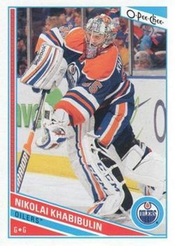 #70 Nikolai Khabibulin - Edmonton Oilers - 2013-14 O-Pee-Chee Hockey