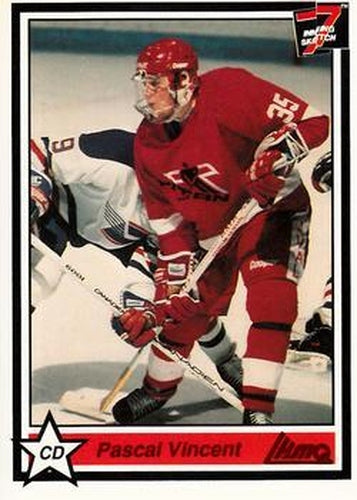#70 Pascal Vincent - Laval Titan - 1990-91 7th Inning Sketch QMJHL Hockey