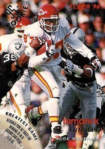 #70 Tamarick Vanover - Kansas City Chiefs - 1996 Fleer Football