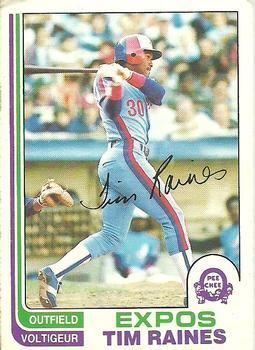 #70 Tim Raines - Montreal Expos - 1982 O-Pee-Chee Baseball