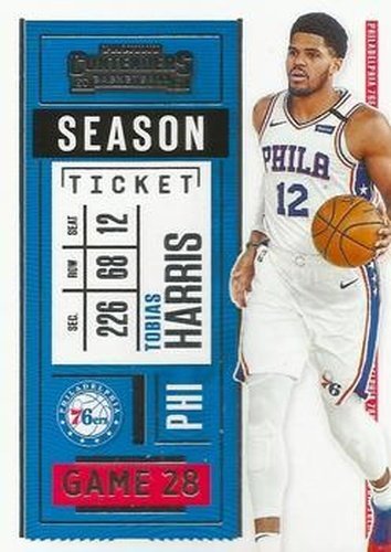 #70 Tobias Harris - Philadelphia 76ers - 2020-21 Panini Contenders Basketball