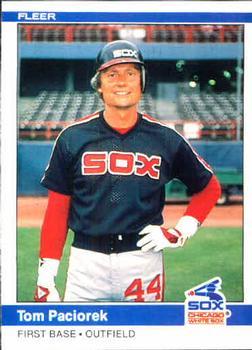 #70 Tom Paciorek - Chicago White Sox - 1984 Fleer Baseball