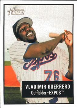#70 Vladimir Guerrero - Montreal Expos - 2003 Bowman Heritage Baseball