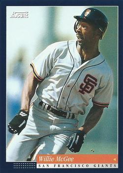 #70 Willie McGee - San Francisco Giants -1994 Score Baseball