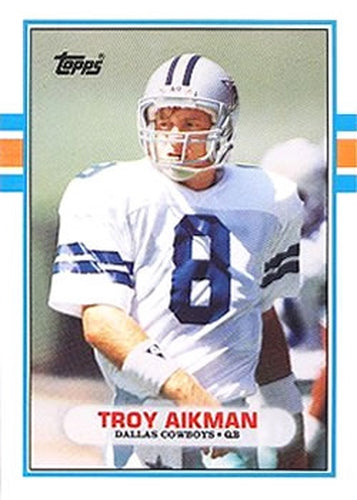 #70T Troy Aikman - Dallas Cowboys - 1989 Topps Traded Football