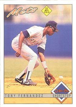 #70 Tony Fernandez - New York Mets - 1993 O-Pee-Chee Baseball