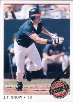 #70 J.T. Snow - California Angels - 1993 O-Pee-Chee Premier Baseball