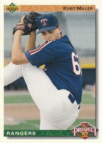 #70 Kurt Miller - Texas Rangers - 1992 Upper Deck Baseball