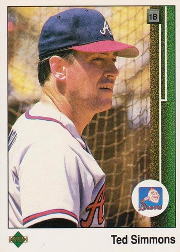 #570 Ted Simmons - Atlanta Braves - 1989 Upper Deck Baseball