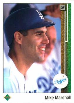 #70 Mike Marshall - Los Angeles Dodgers - 1989 Upper Deck Baseball