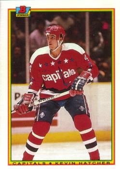 #70 Kevin Hatcher - Washington Capitals - 1990-91 Bowman Hockey