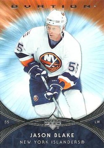 #70 Jason Blake - Jason Blake - 2007-08 Upper Deck Ovation Hockey