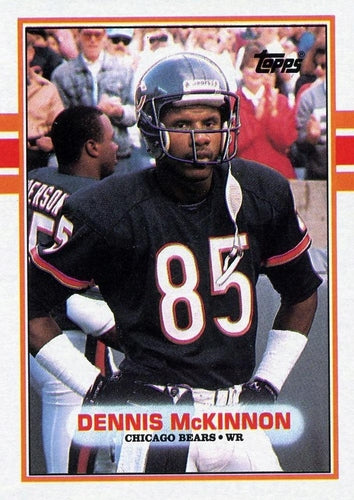 #70 Dennis McKinnon - Chicago Bears - 1989 Topps Football