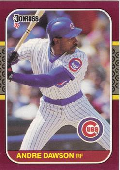 #70 Andre Dawson - Chicago Cubs - 1987 Donruss Opening Day Baseball