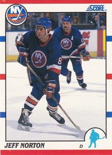 #70 Jeff Norton - New York Islanders - 1990-91 Score Hottest and Rising Stars Hockey