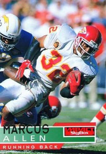 #70 Marcus Allen - Kansas City Chiefs - 1995 SkyBox Impact Football