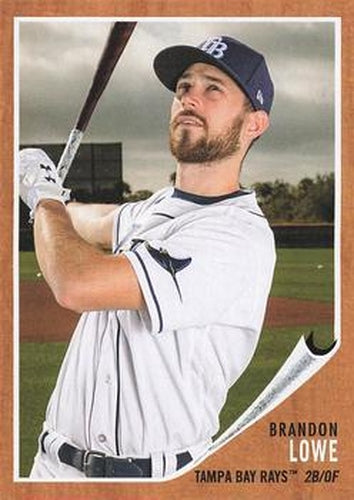 #70 Brandon Lowe - Tampa Bay Rays - 2021 Topps Archives Baseball