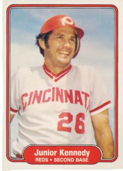 #70 Junior Kennedy - Cincinnati Reds - 1982 Fleer Baseball