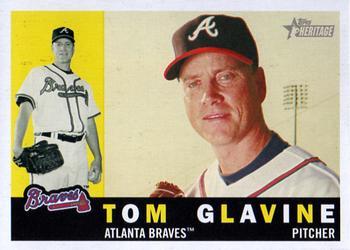 #70a Tom Glavine - Atlanta Braves - 2009 Topps Heritage Baseball