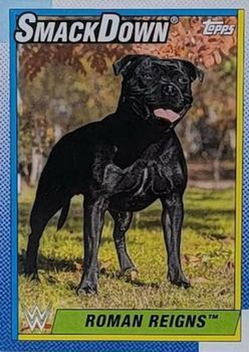 #70b Roman Reigns - Dog - 2021 Topps Heritage WWE Wrestling