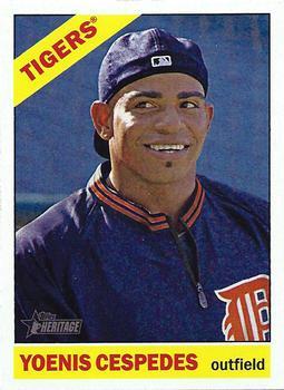 #70b Yoenis Cespedes - Detroit Tigers - 2015 Topps Heritage Baseball